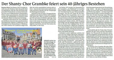 Shanty-Chor Grambke - 40-jähriges-Jubiläum